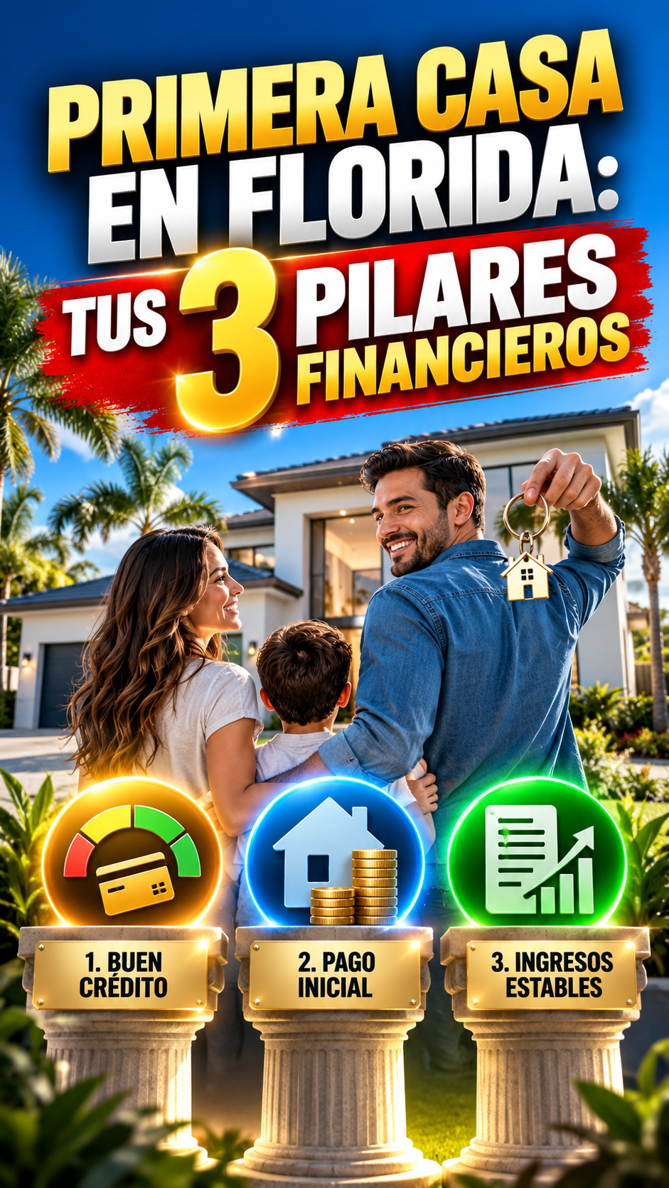 Primera casa en Florida  tus 3 pilares financieros